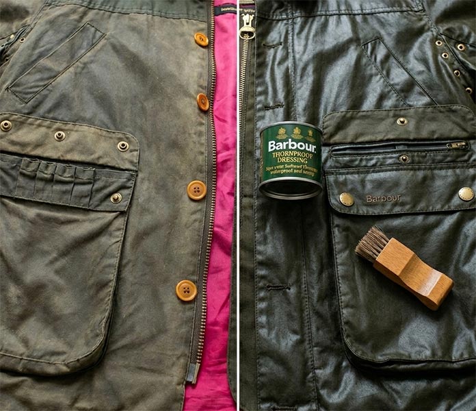 Avant apr&egrave;s r&eacute;paration blouson cuir &agrave; Tourcoing pr&egrave;s de Lille